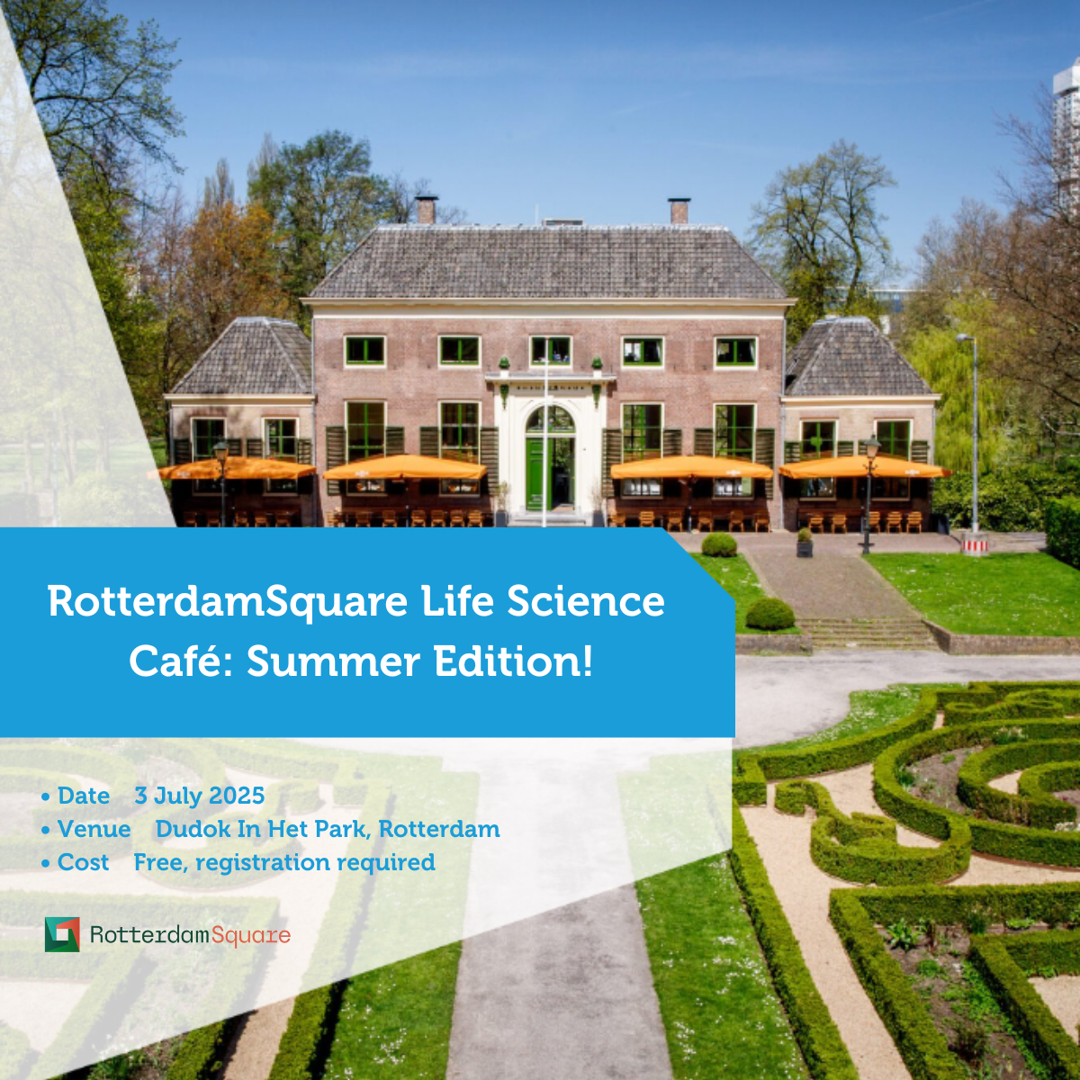 Rotterdam Square Life Science Café: Summer Edition!