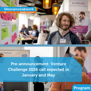 Pre-announcement: Venture Challenge 2026 call expected in January and May